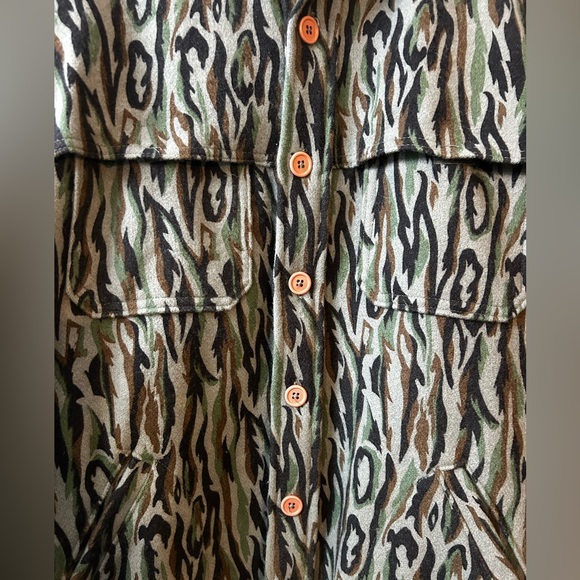 Vintage 100% Wool Woolrich Button Down Shirt Jacket Made in USA Men’s Medium - Picture 3 of 8